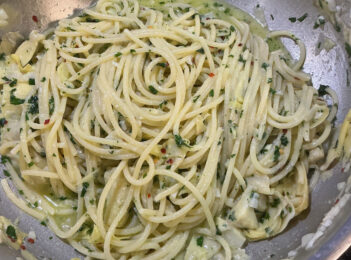 Spaghetti al Limone e Carciofi