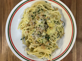 Spaghetti al Limone e Carciofi